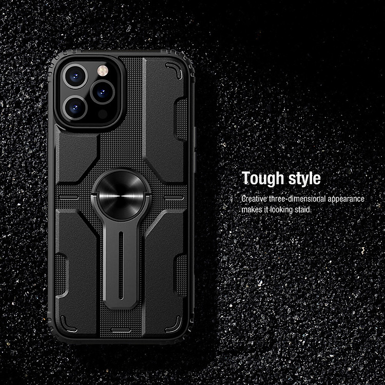 Ốp lưng chống sốc cho iPhone 12 Pro Max 6.7 inch chống sốc kiêm giá đỡ hiệu Nillkin Medley chống sốc cực tốt, chất liệu cao cấp, kiêm giá đỡ cho điện thoại - hàng chính hãng