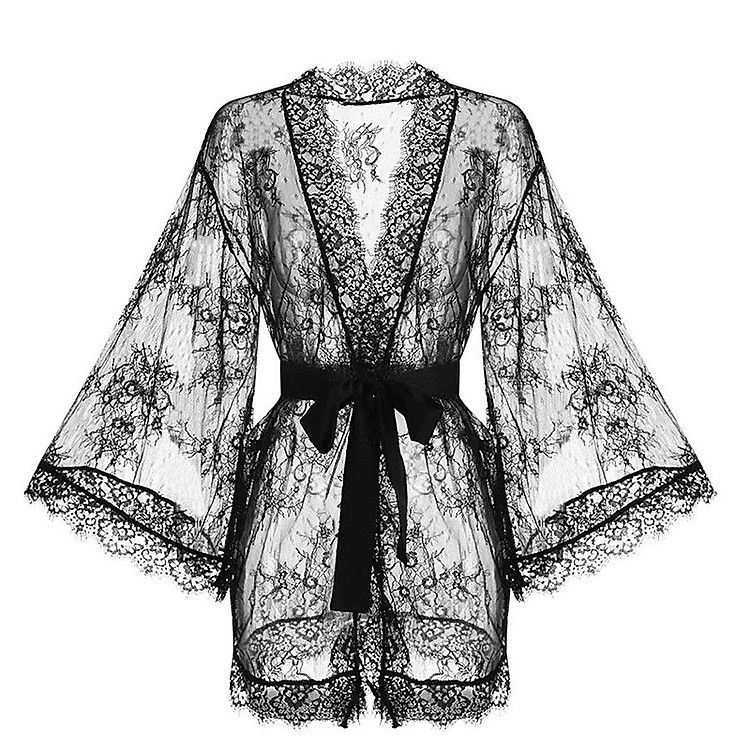 Áo Choàng Ngủ Ren Quyến Rũ