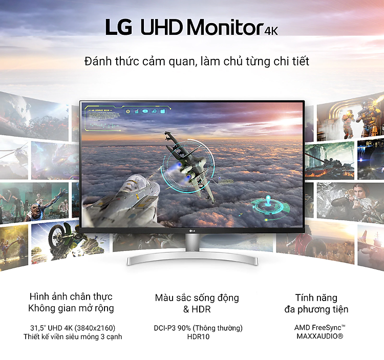 Màn hình LG 32UN500-W 4k