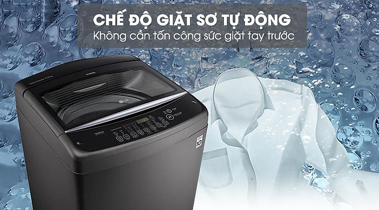 Máy giặt LG Inverter 11.5 kg T2351VSAB - Chế độ giặt sơ Auto Prewash