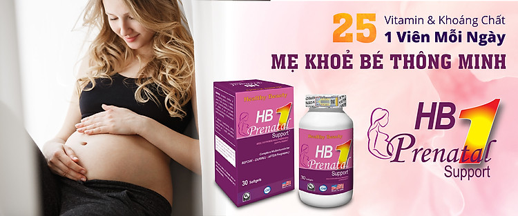 Viên Uống Cho Bà Bầu HB Prenatal Support Healthy Beauty 1