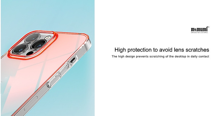 Ốp lưng chống sốc đổi màu cho iPhone 14 Pro Max (6.7 inch) hiệu Memumi Rainbow Iridescent