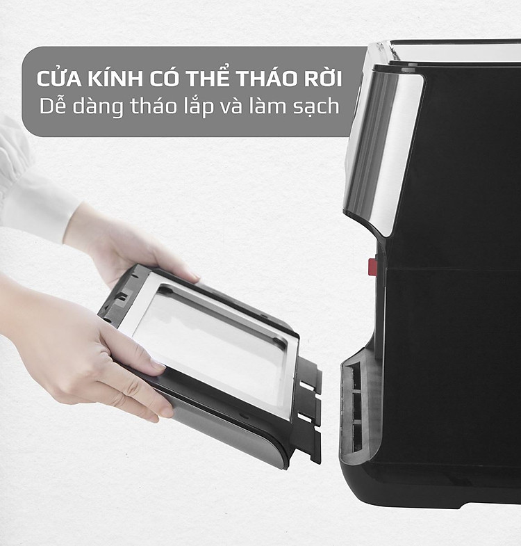 Nồi Chiên Không Dầu OLIVO AF12 - 8 Chức Năng - Dung Tích 12L - Công Suất 1800W - Thương Hiệu Mỹ