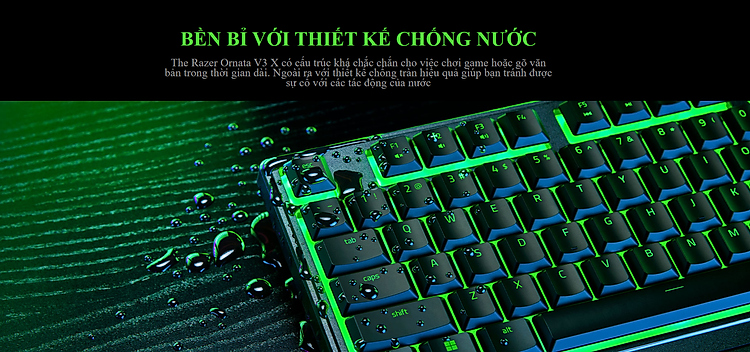 Bàn phím game Razer Ornata V3X-Low Profile (USB/RGB) (RZ03-04470100-R3M1) 5