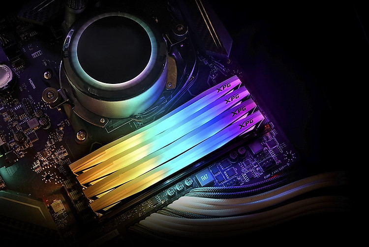 RAM PC ADATA DDR4 XPG SPECTRIX D60-LED 16GB (2*8G) 3600 TUNGSTEN GREY RGB