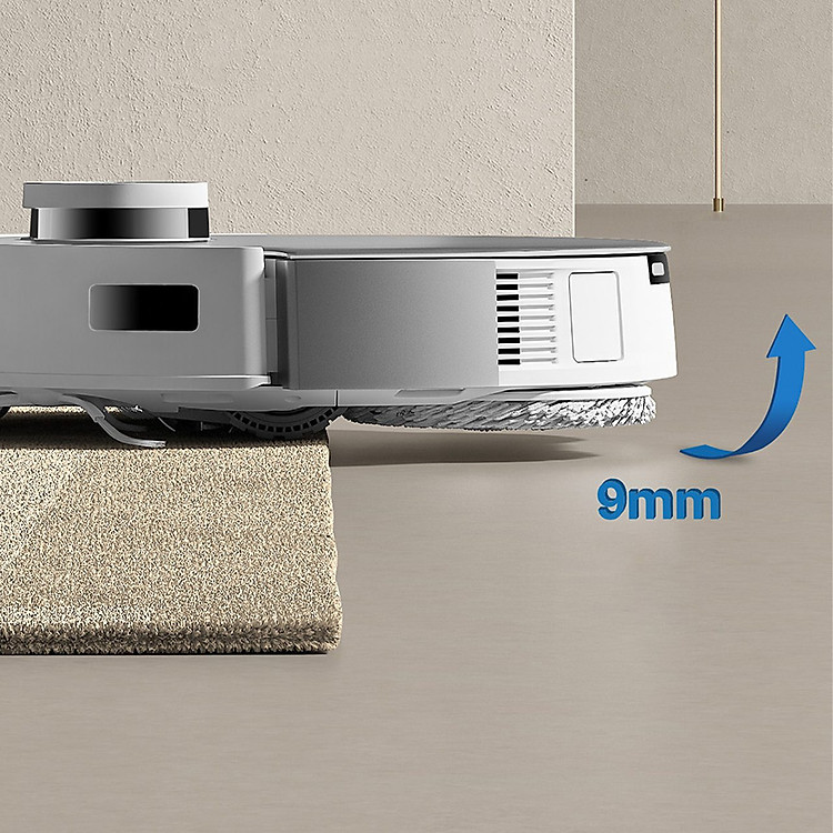 Ecovacs Deebot T20 OMNI có thể nâng giẻ lau 9mm khi đi vào khu vực thảm