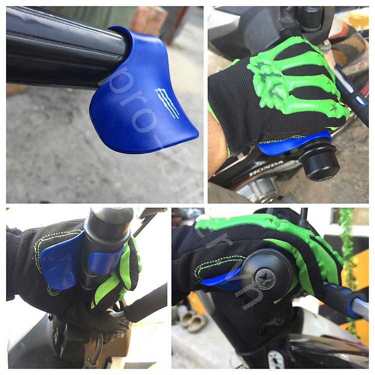 Miếng nhựa hỗ trợ ga gắn trên tay lái - bảo hộ mô tô xe máy tài đạt