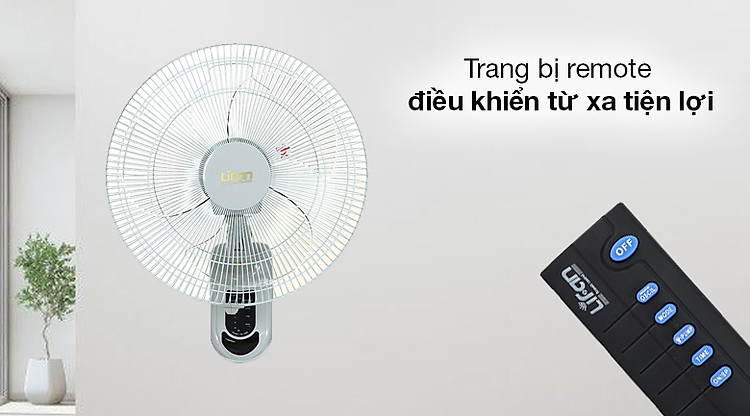 Quạt treo Lifan TE-1688 xám trắng - Trang bị remote điều khiển từ xa tiện lợi