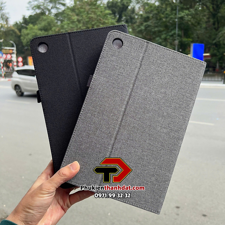 Bao da vải chống sốc cho Samsung Galaxy Tab A9+ Plus có ngăn đựng thẻ - hàng chính hãng