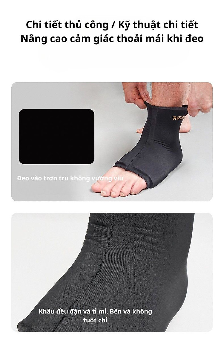 Đai Mắt Cá Chân AOLIKES A-3703 Gel Chườm Nóng Lạnh Giảm Đau