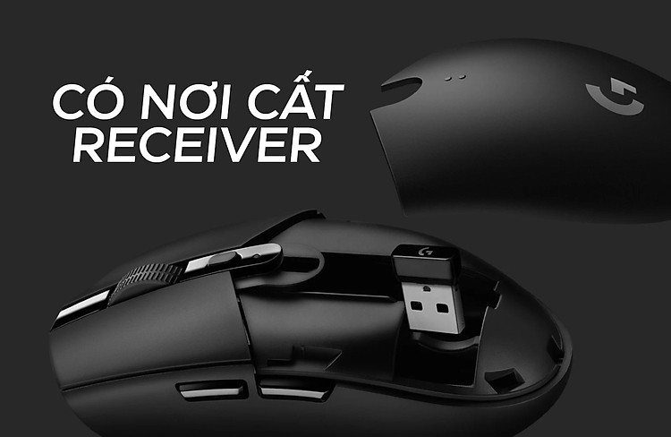 Chuột game không dây Logitech G304 Trắng (USB)