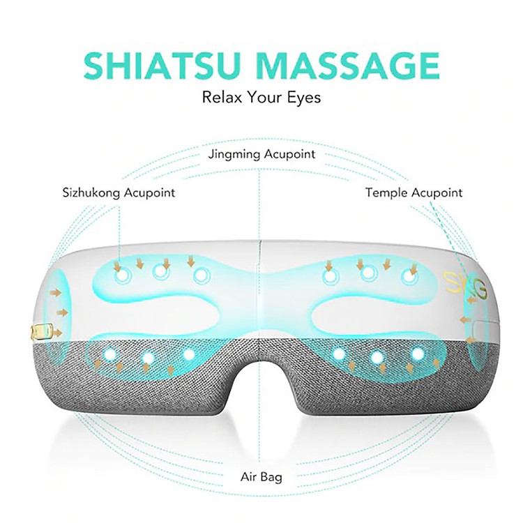 Kỹ thuật massage mắt shiatsu của máy massage mắt SKG E3