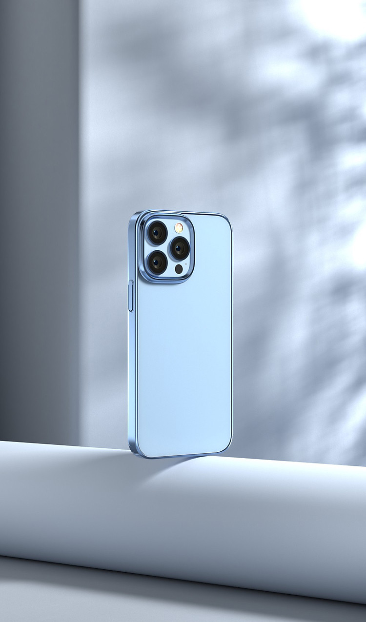 Ốp lưng chống sốc viền màu mạ crom cho iPhone 14 Pro Max (6.7 inch) thiết kế mặt lưng trong suốt Hiệu DEVIA Crystal Series Shockproof Case