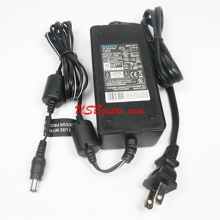 Adapter chuyên dùng cho camera 12V 5A sony mpa-ac1- ảnh 2