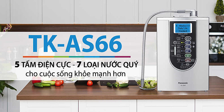 Máy Lọc Nước Ion Kiềm Panasonic TK-AS66