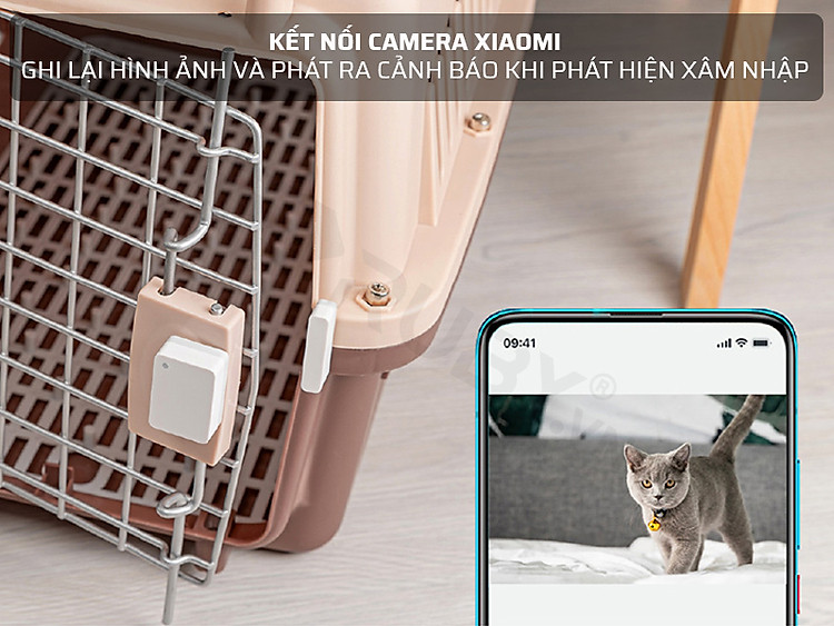 cảm biến cửa ra vào kết nối camera xiaomi