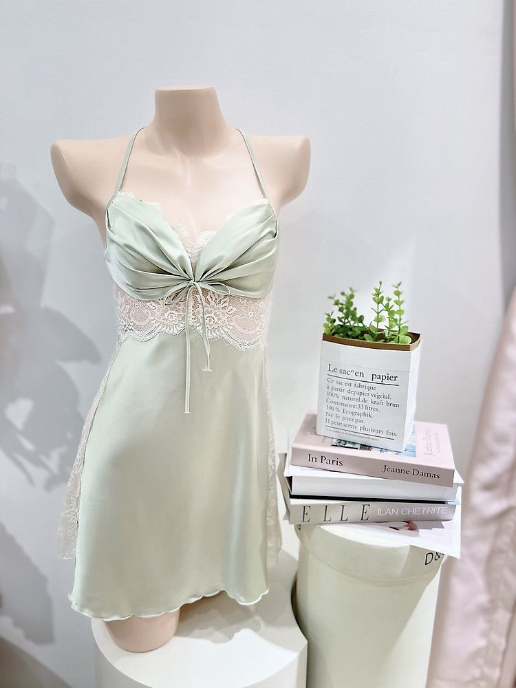 Váy Ngủ Lụa Satin Thoải Mái