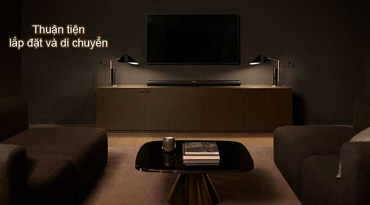 Loa B&W Panorama 3 thuan tien trong viec lap dat va di chuyen