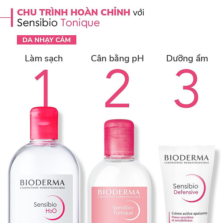 Nước Cân Bằng Dưỡng Ẩm Dành Cho Da Nhạy Cảm Bioderma Sensibio 250ml - 2