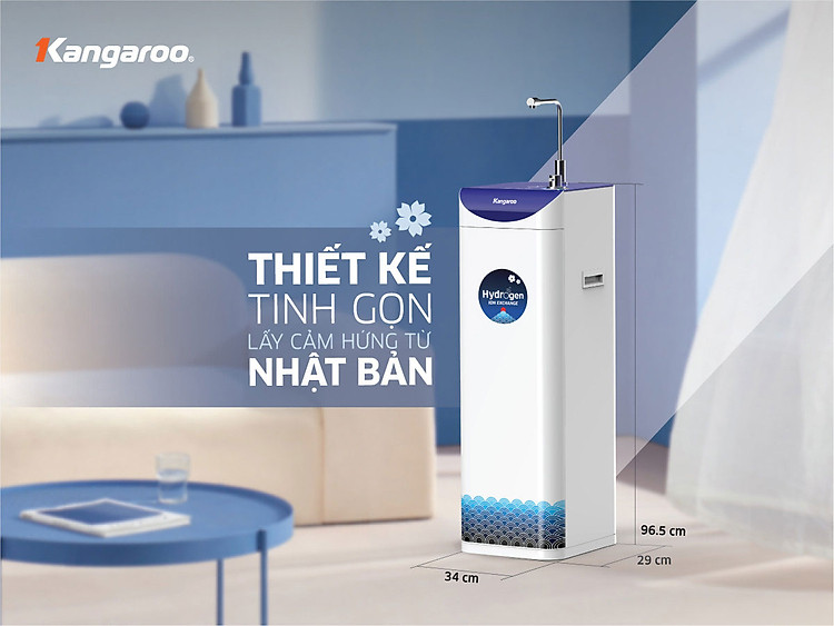 Máy lọc nước Kangaroo Hydrogen Slim nóng lạnh KG10A7S