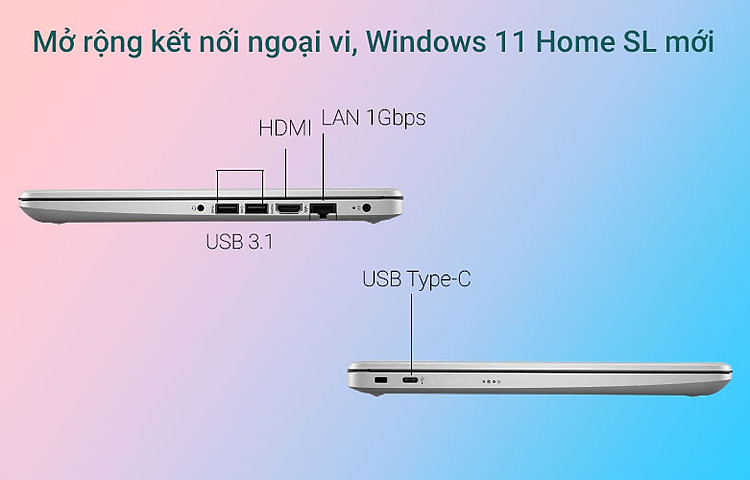 Laptop HP 240 G8 (617K5PA) | Mở rộng kết nối ngoại vi