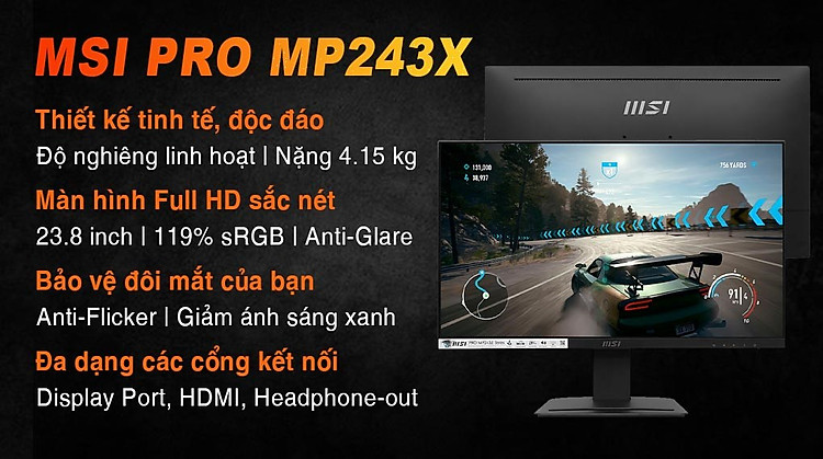 MSI PRO MP243X tổng quan