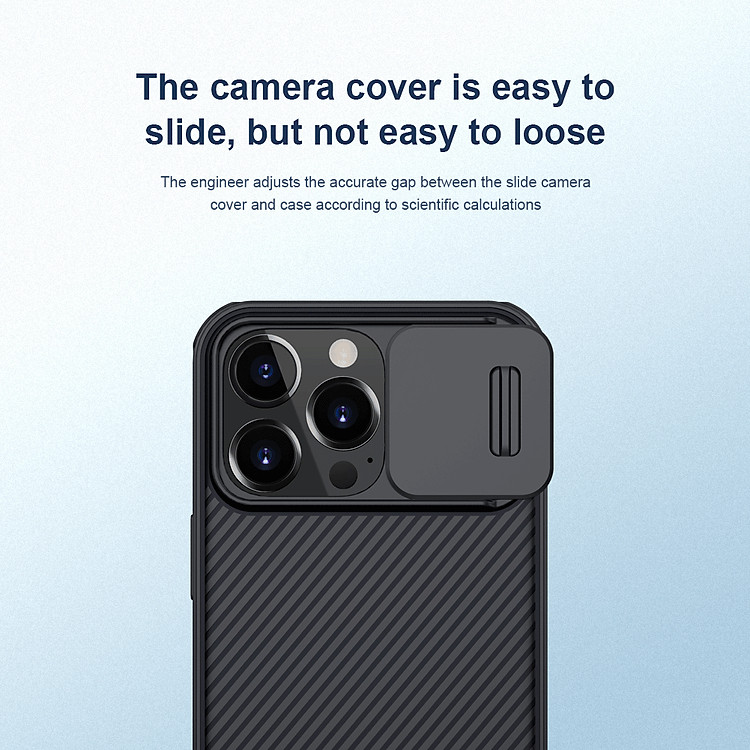 Ốp Nillkin bảo vệ Camera cho iPhone 13 / 13 Pro / 13 Pro Max Nillkin Camshield PRO nắp đậy bảo vệ Camera - Hàng nhập khẩu