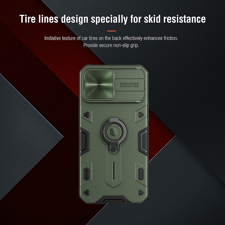 Ốp Lưng Nillkin CamShield Armor Cho iPhone 13 / 13 Pro / iPhone 13 Pro Max - Hàng Nhập Khẩu