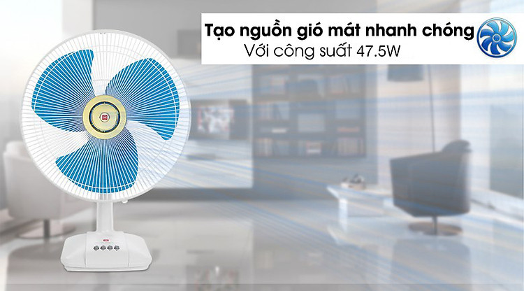 Quạt bàn KDK A40B - Công suất