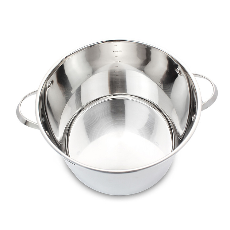 Nồi luộc gà inox 304 cao cấp 5 đáy Kalpen Lermat 28cm