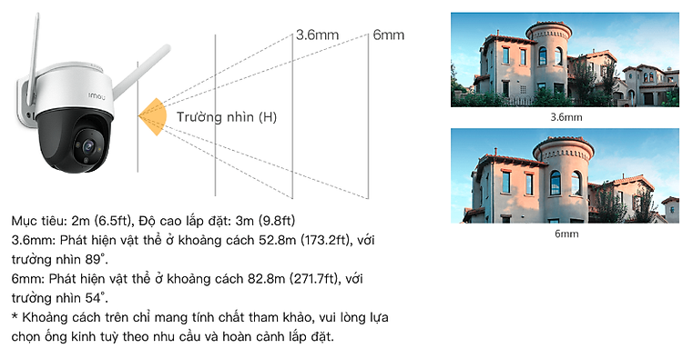 Camera Imou PT 2MP IPC-S21FP chính hãng tích hợp mic