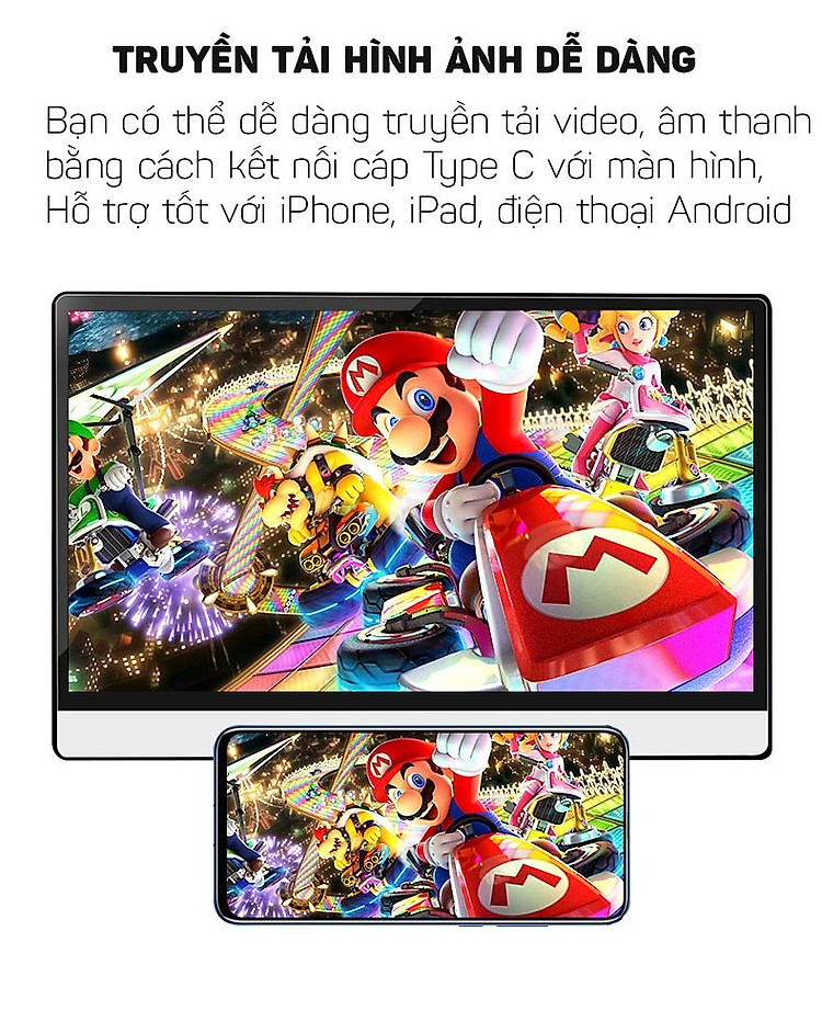 Màn hình di động tích hợp cảm ứng mở rộng hiển thị hình ảnh, video 13.3 inches Aturos P13A