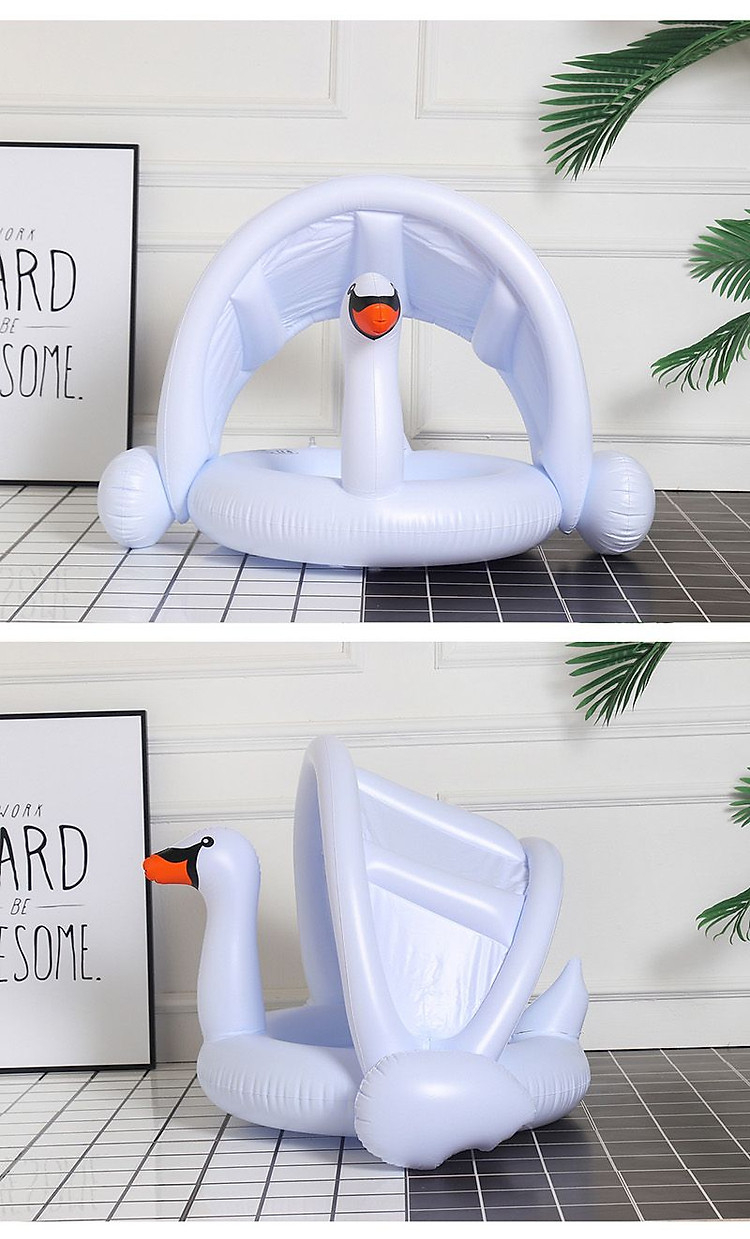 Phao bơi xỏ chân Thiên Nga có mái che DPZC5