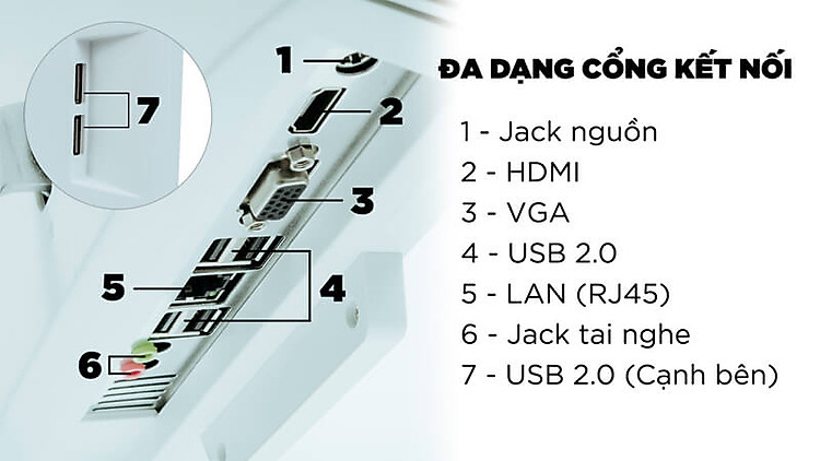 Máy tính All In One SingPC M19K380-W