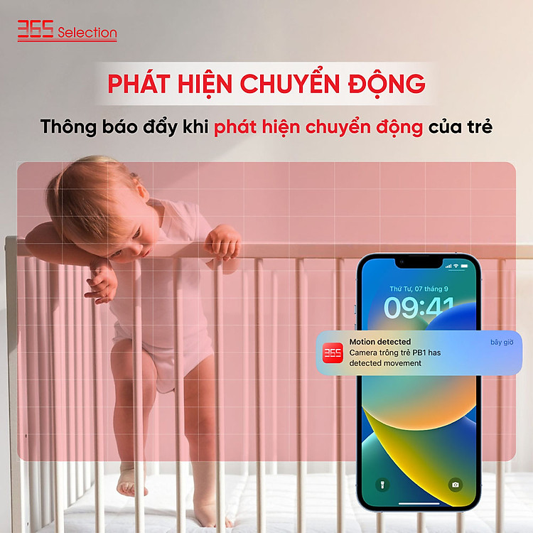 Camera trông trẻ 365 Selection PB1 3MP/2K (Baby Camera 365 Selection PB1 3MP/2K) | Thiết bị nhà thông minh số 1 Thái Lan