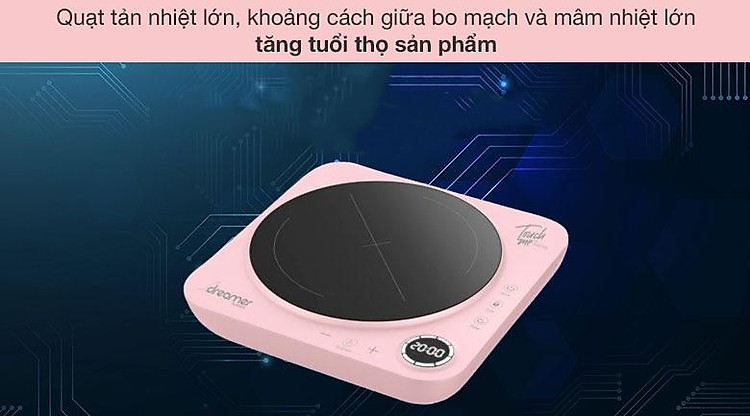 Bếp từ Dreamer DC-IH01P - Quạt tản nhiệt lớn