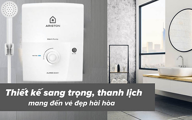 Máy nước nóng trực tiếp Ariston Aures Easy 4.5P - Hàng chính hãng