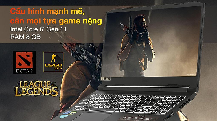 Acer Nitro 5 Gaming AN515 57 720A i7 11800H (NH.QEQSV.004) - Cấu hình