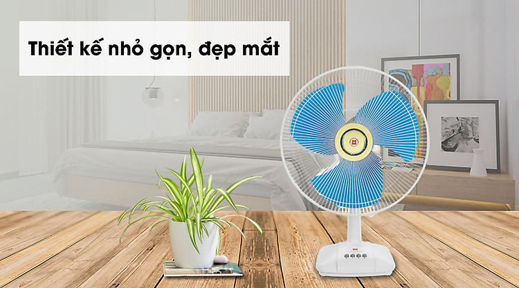 Nhỏ gọn, đẹp mắt - Quạt bàn KDK A40B