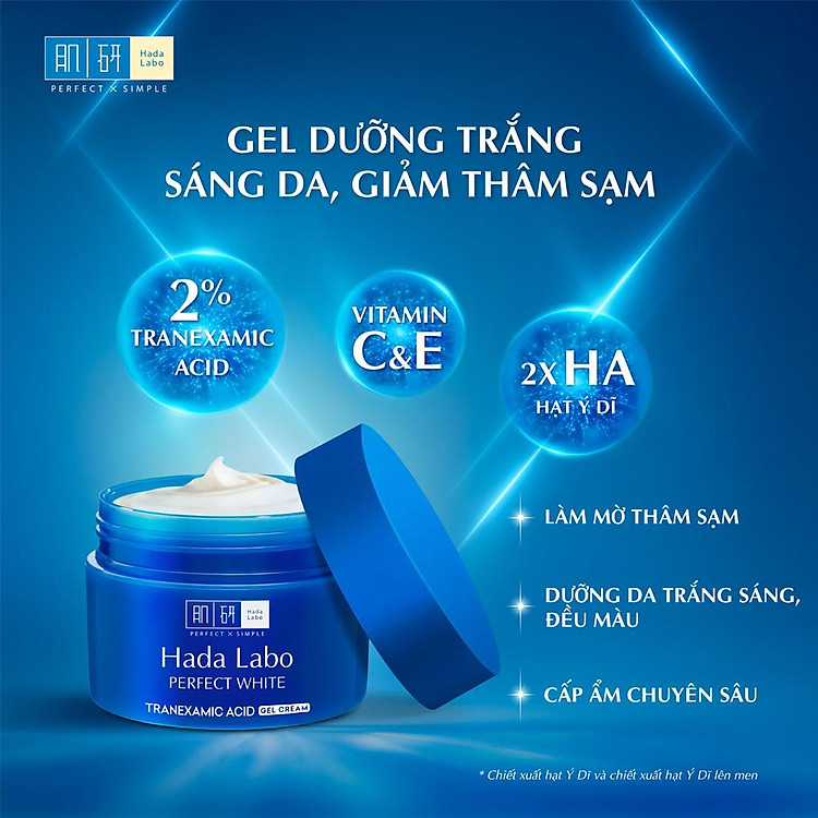 Hada Labo Perfect White Tranexamic Acid Gel Cream 50g