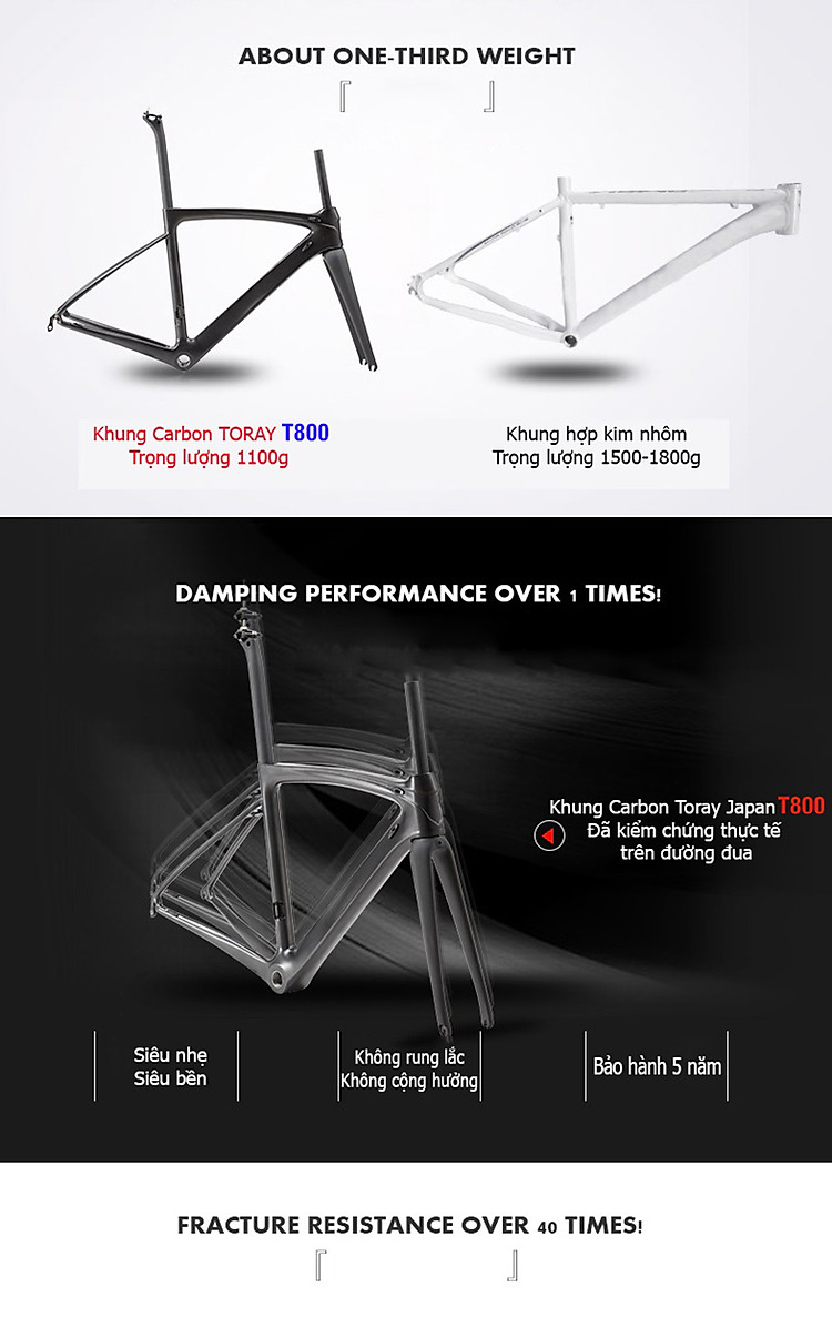 Xe đạp đua Sava Pro 6.0 khung siêu nhẹ