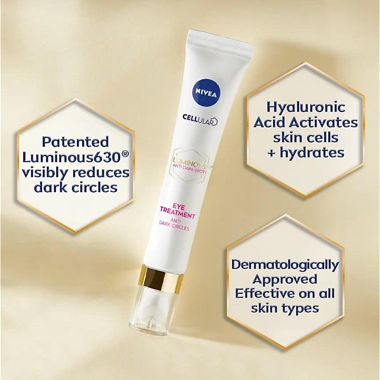 Kem Mắt Nivea Luminous 630 Antidark-Spot Eye Treatment 15ml