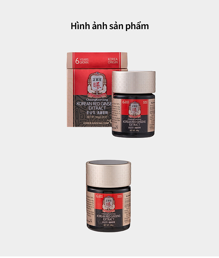 Tinh chất hồng sâm cô đặc KGC Global hộp 100g - Tặng 1 kẹo sâm 120g - Bồi bổ cơ thể toàn diện, chống lão hoá, cải thiện hệ miễn dịch 3