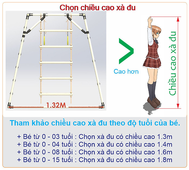 xà đu đa năng kèm vách leo núi 1