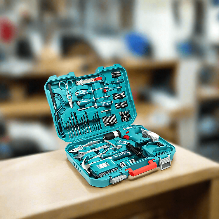 BỘ 165 MÓN BAO GỒM MÁY KHOAN BÚA KHÔNG CHỔI THAN DÙNG PIN 20V TIDLI20668 TOTAL THKTHP11652 - HÀNG CHÍNH HÃNG