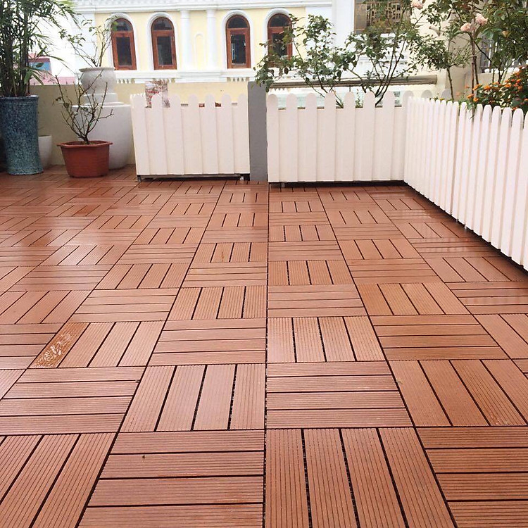 Vỉ Sàn Gỗ Nhựa Composite Lót Nhà Tắm Sân Thượng 6
