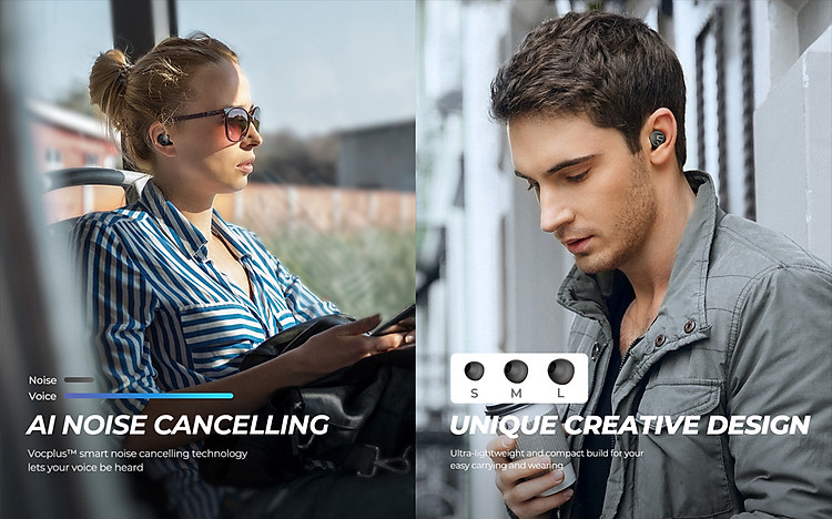 Tai nghe không dây Soundpeats mini có thiết kế hoàn toàn mới và phù hợp với mỗi loại tai