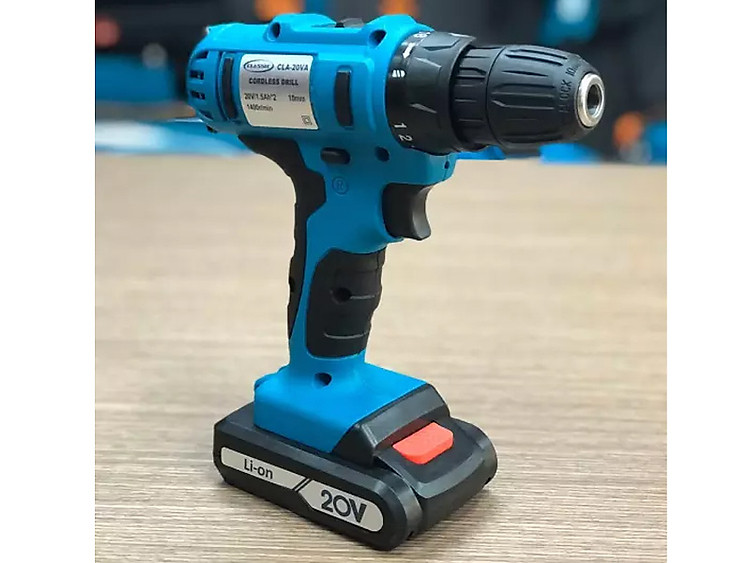 Toàn bộ vỏ máy đều làm bằng nhựa cao cấp Máy khoan pin Classic