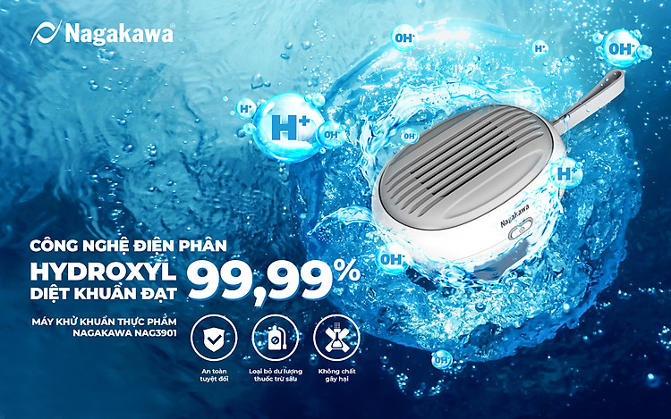 Công nghệ điện phân Hydroxyl an toàn tuyệt đối