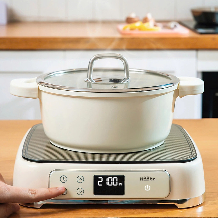 Nồi chống dính phủ gốm Haatz Hàn Quốc size 20cm dung tích 2.2L